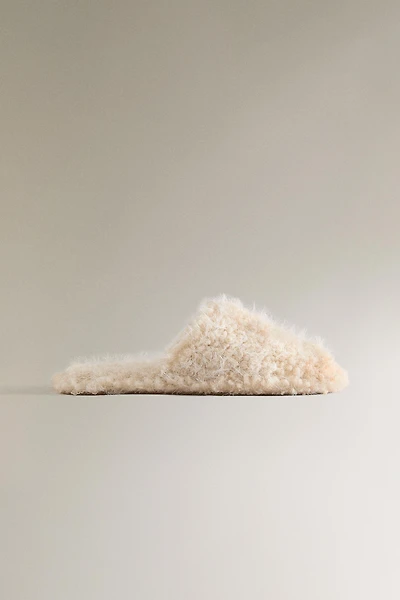 FAUX FUR MULE SLIPPERS