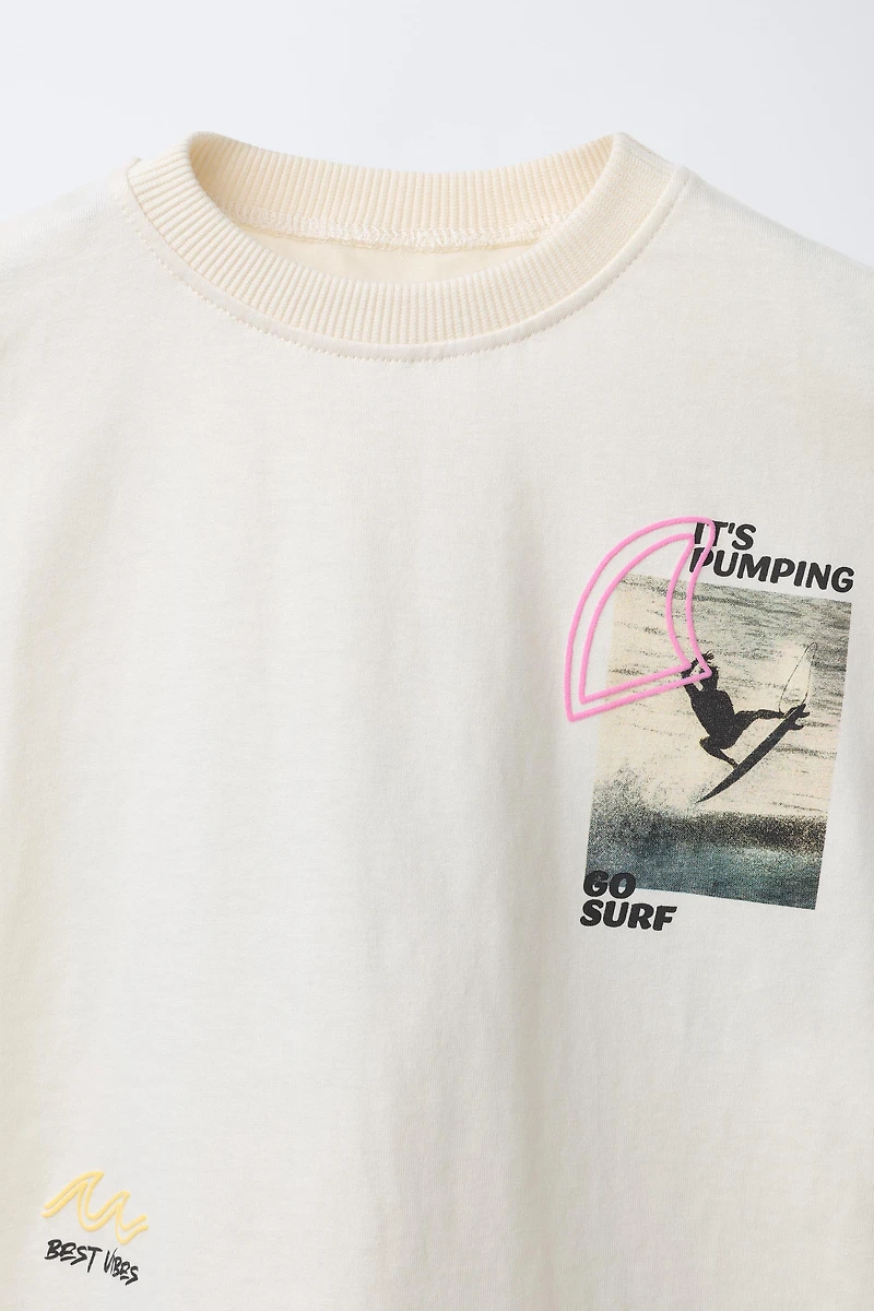 T-SHIRT IMPRIMÉ PHOTO SURF