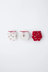 6- ANS/ LOT DE TROIS CULOTTES HELLO KITTY © SANRIO