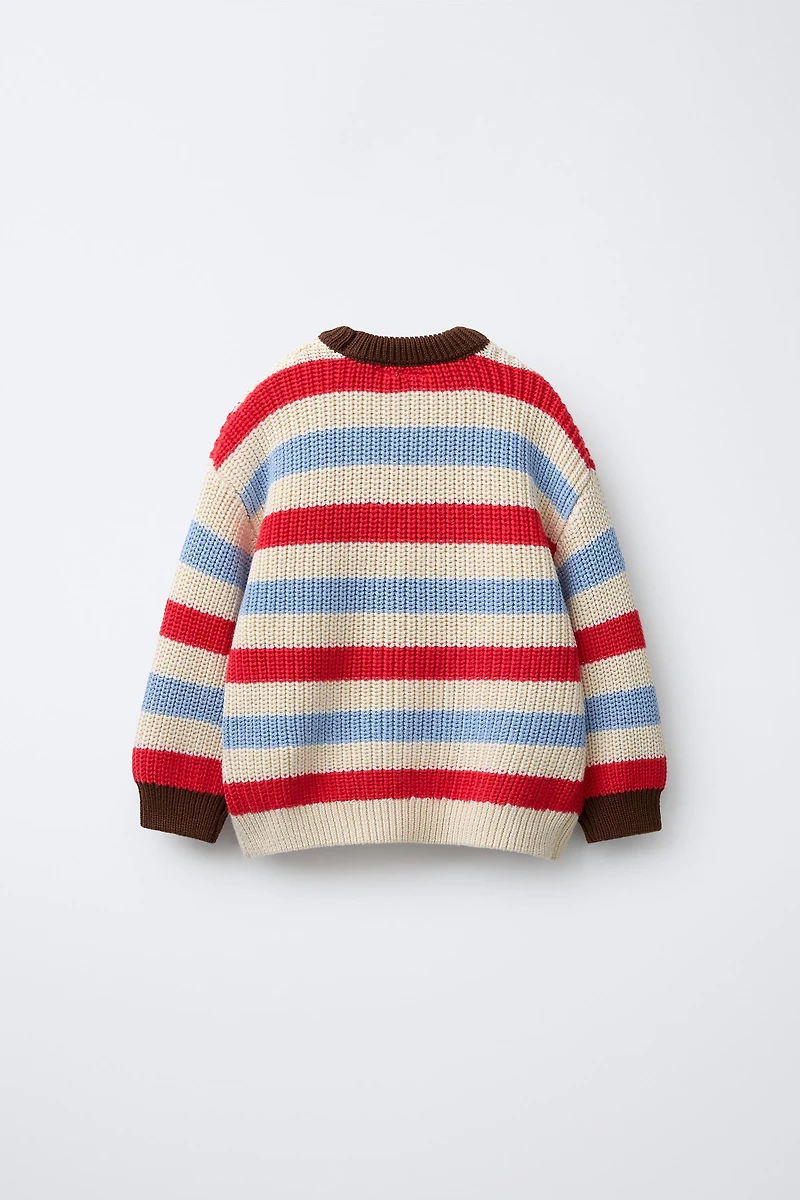 STRIPED KNIT JUMPER