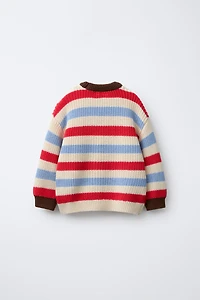 STRIPED KNIT JUMPER
