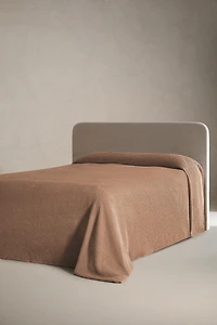 MINI WAFFLE-KNIT COTTON BEDSPREAD