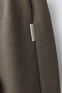 JOGGING SWEATSHIRT AND BASIC JOGGER PANTS SET WITH LABEL