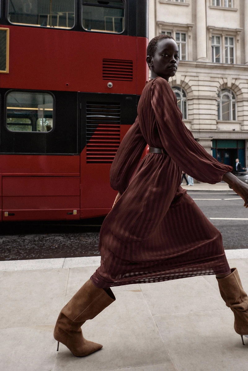 MIDI BELT DRESS