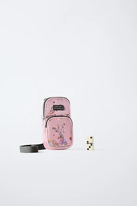 VINYL CROSSBODY PHONE CASE