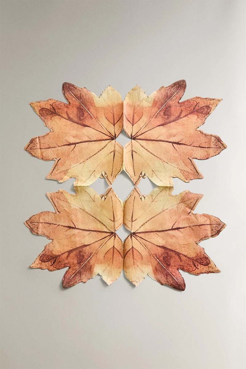 SET OF LEAF PAPER NAPKINS (SET OF 20)