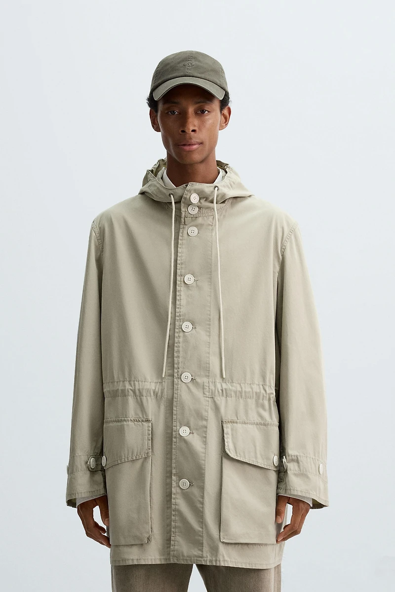 SHORT COTTON PARKA