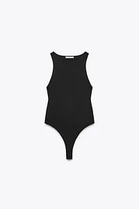POLYAMIDE HALTER BODYSUIT