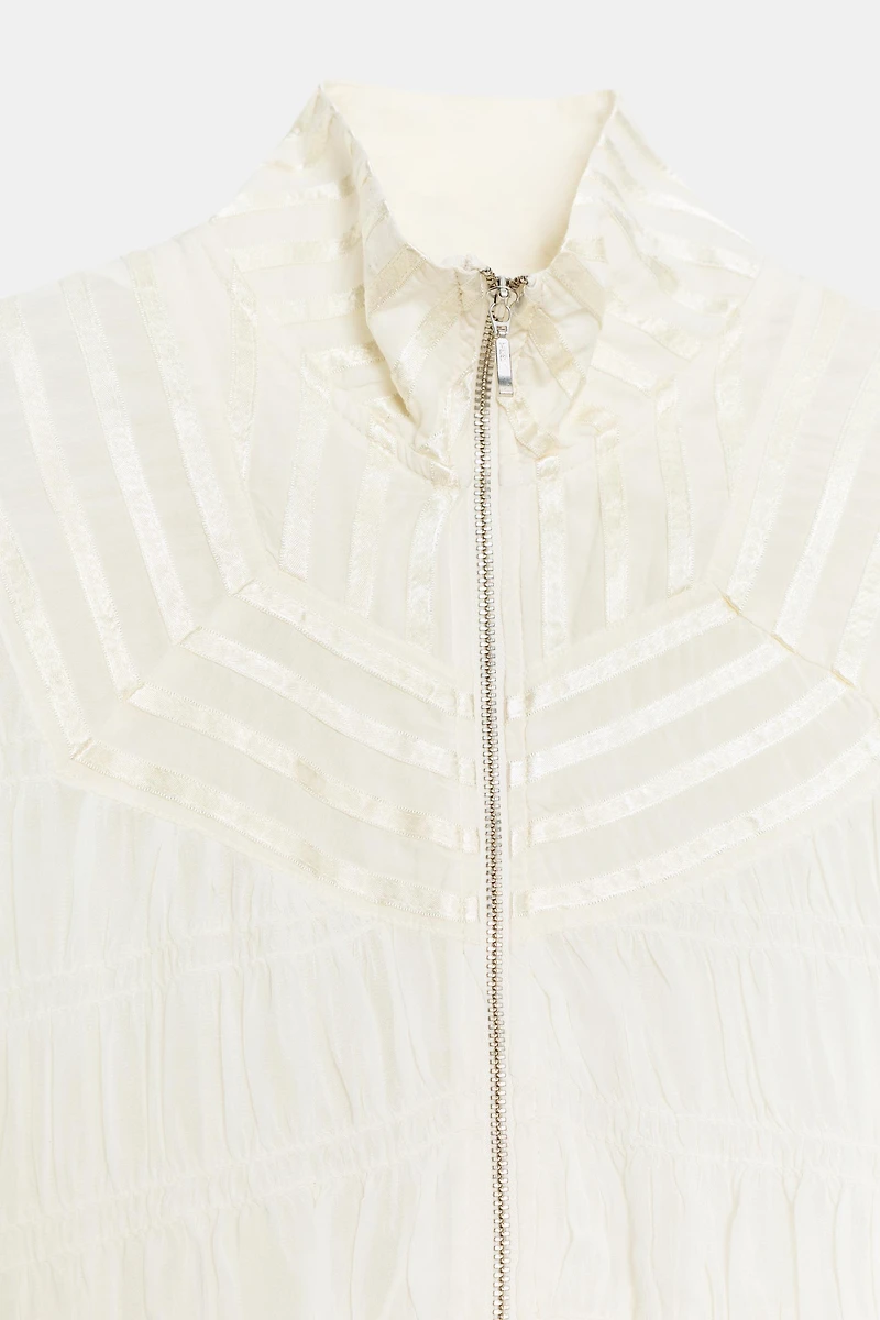 ZW COLLECTION GATHERED BOMBER JACKET