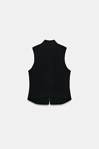 SLEEVELESS BUTTON SHIRT