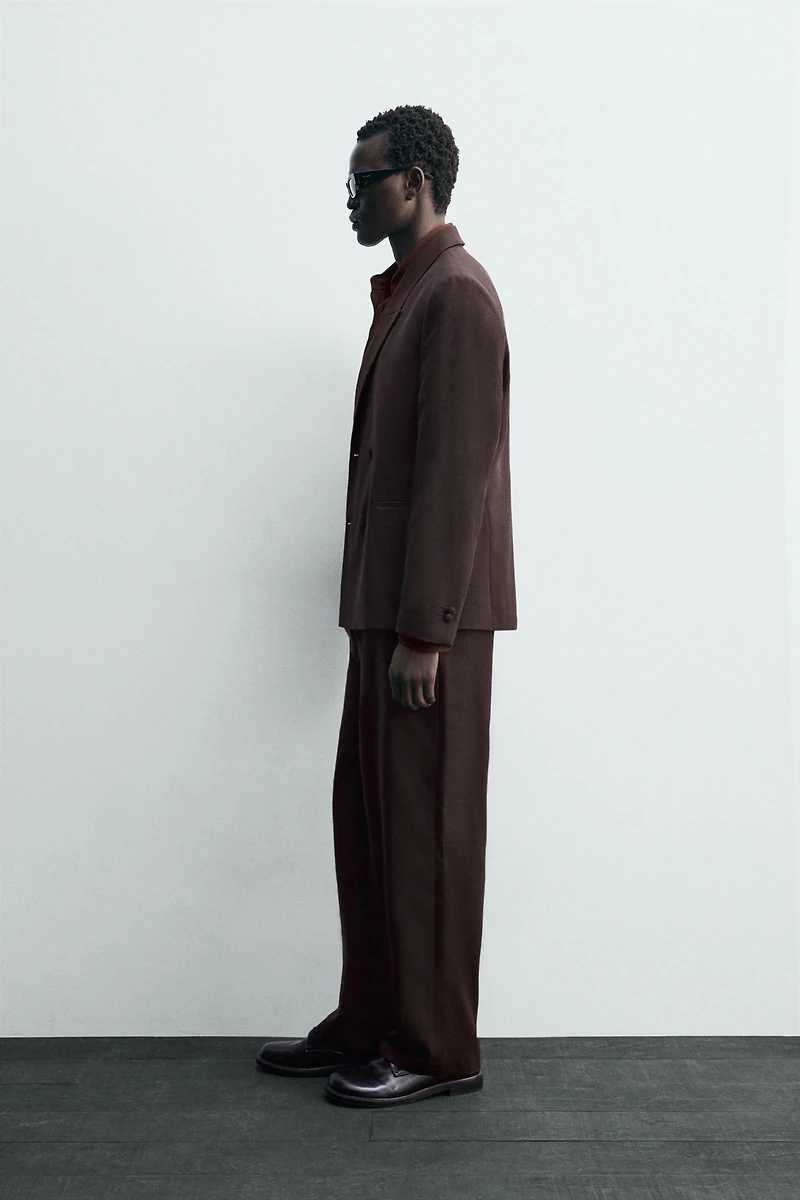 WOOL BLEND SUIT PANTS