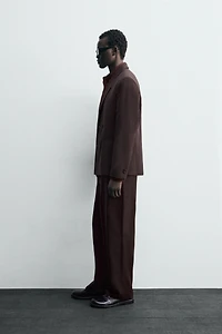 WOOL BLEND SUIT PANTS