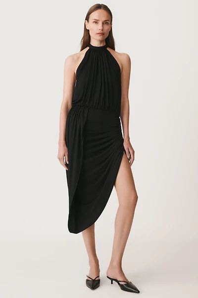 ASYMMETRIC HALTER DRESS 50TH ANNIVERSARY