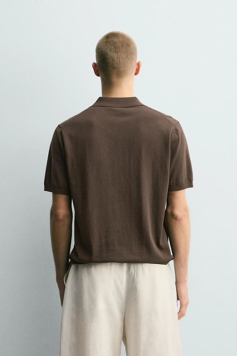 RELAXED FIT KNIT POLO