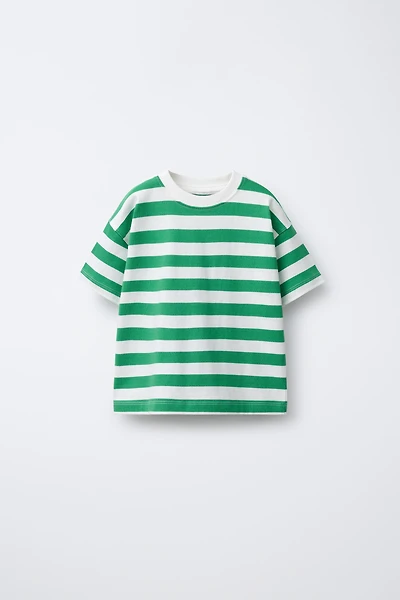 STRIPE PRINT T-SHIRT