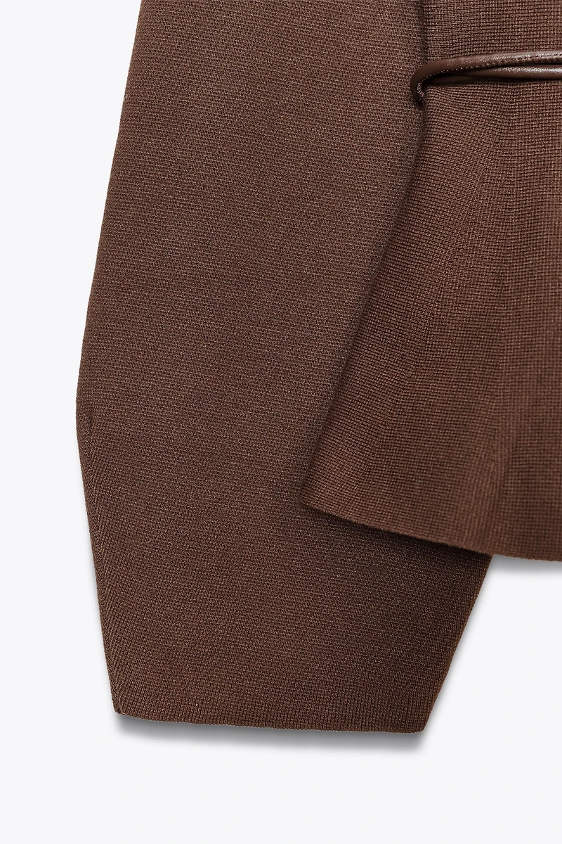 BELTED CARDIGAN
