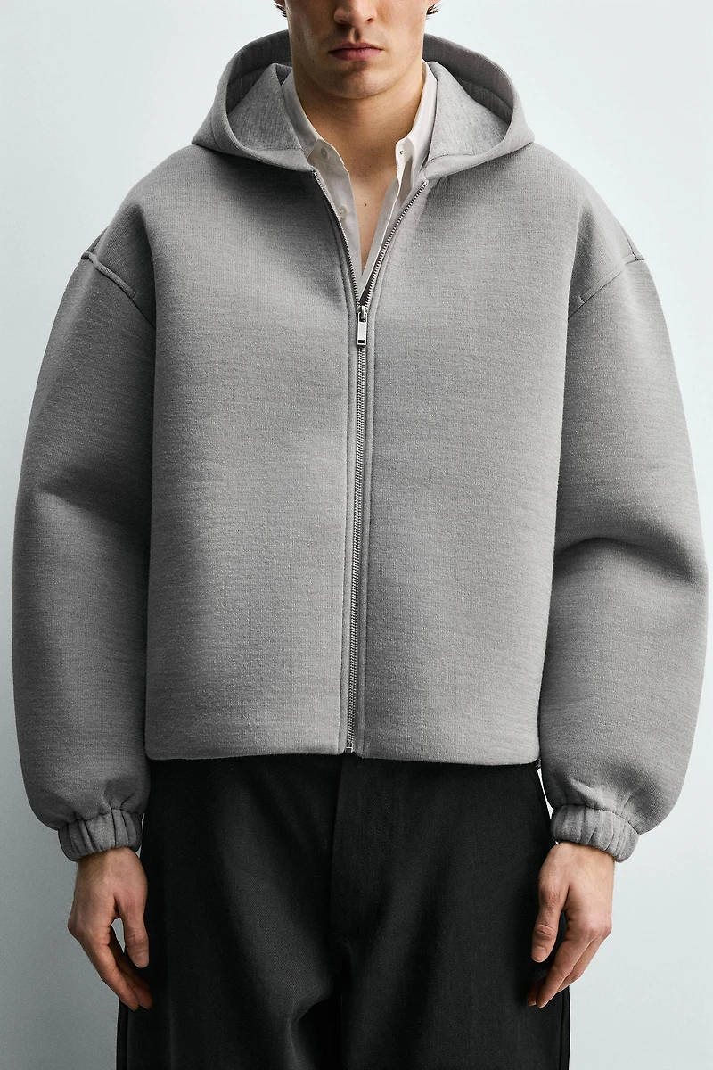 SWEAT COMPACT BOXY FIT ZIPPÉ