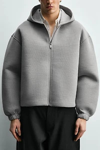 SWEAT COMPACT BOXY FIT ZIPPÉ