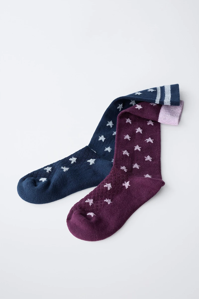 TWO-PACK OF TALL STAR SOCKS