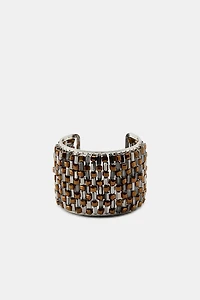 BEADED METAL BRACELET