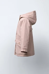 VESTE DÉPERLANTE ENDUITE EFFET FOURRURE