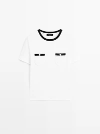 Short sleeve T-shirt with pocket details