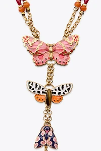 COLLIER PAPILLONS FANTAISIE