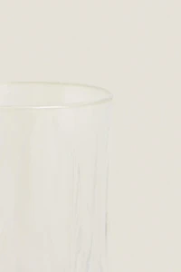 TALL TUMBLER WITH RAISED DESIGN