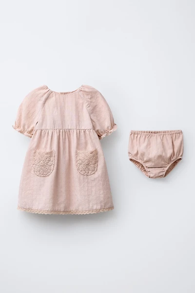 LACE DRESS AND BLOOMERS