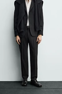 WOOL BLEND SUIT PANTS