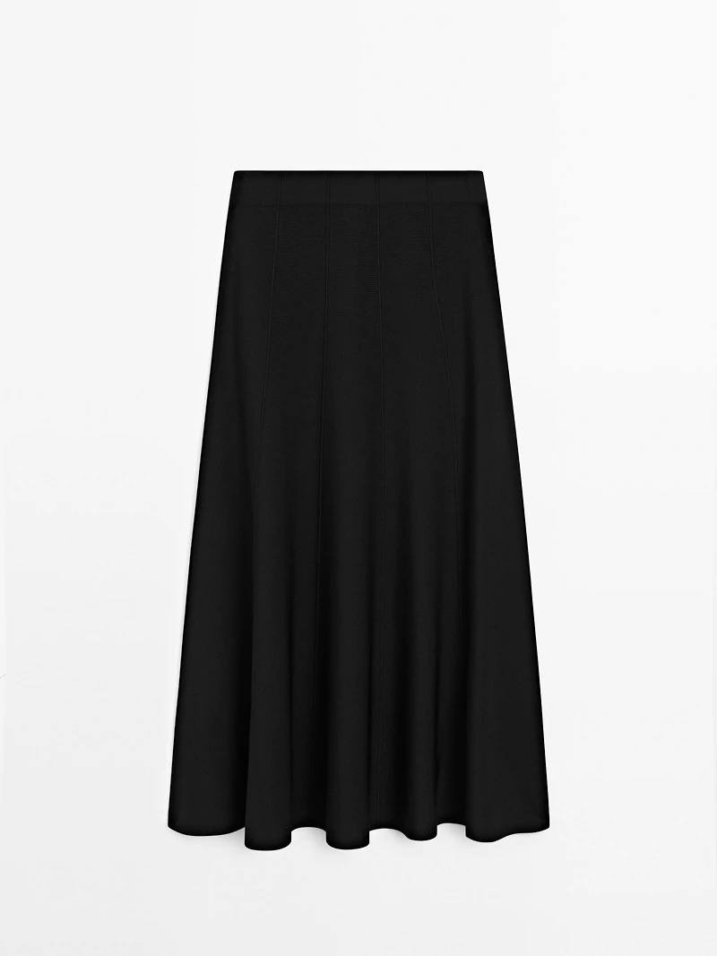 Long knit skirt