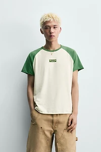 T-SHIRT COLOR BLOCK IMPRIMÉ BRÉSIL