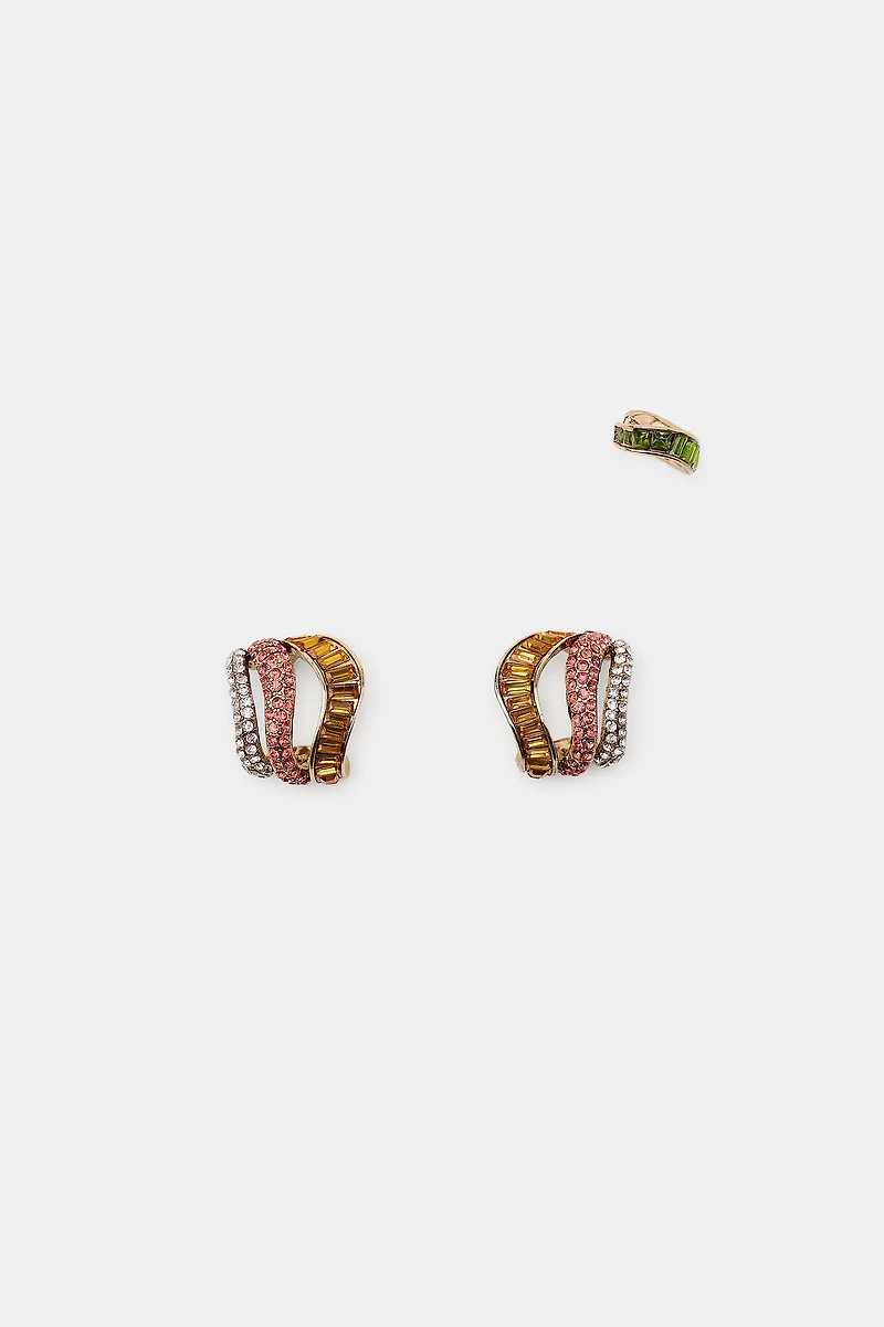 PACK OF 3 SPARKLY EAR CUFFS
