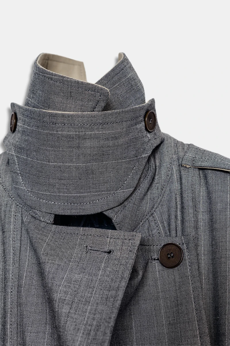TRENCH BIMATIÈRE À CARREAUX ZW COLLECTION ÉDITION LIMITÉE