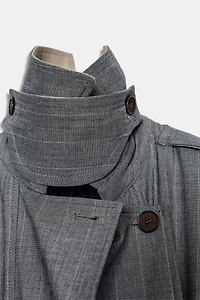 TRENCH BIMATIÈRE À CARREAUX ZW COLLECTION ÉDITION LIMITÉE