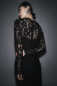 ZW COLLECTION LIMITED EDITION LACE MIDI DRESS