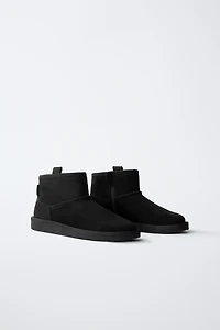 FAUX FUR ANKLE BOOTS