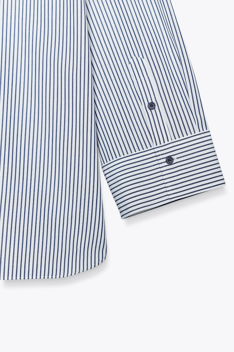 CHEMISE EN POPELINE RAYÉE ZW COLLECTION