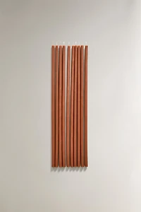 PACK OF TOFFEE DECORATIVE CANDLES (PACK OF 10)