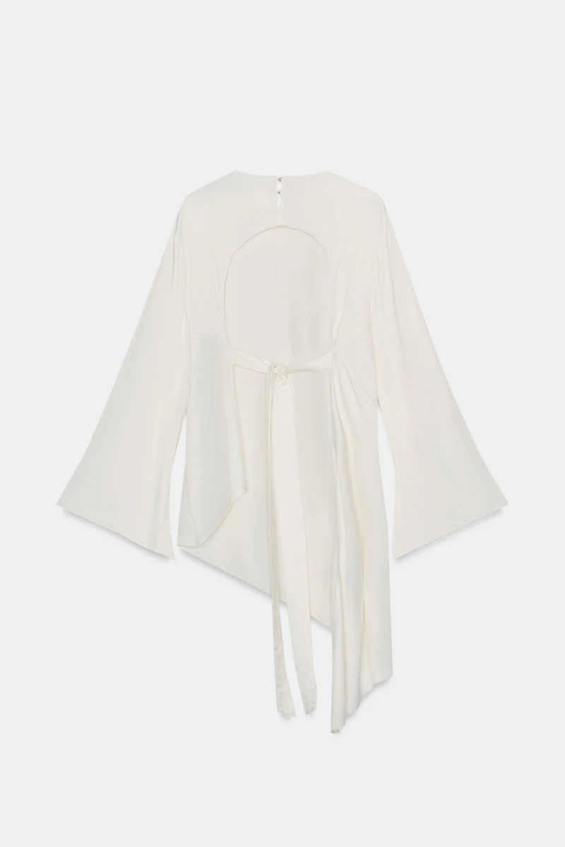 ZW COLLECTION SATIN ASYMMETRIC TOP