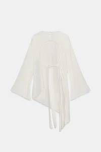 ZW COLLECTION SATIN ASYMMETRIC TOP