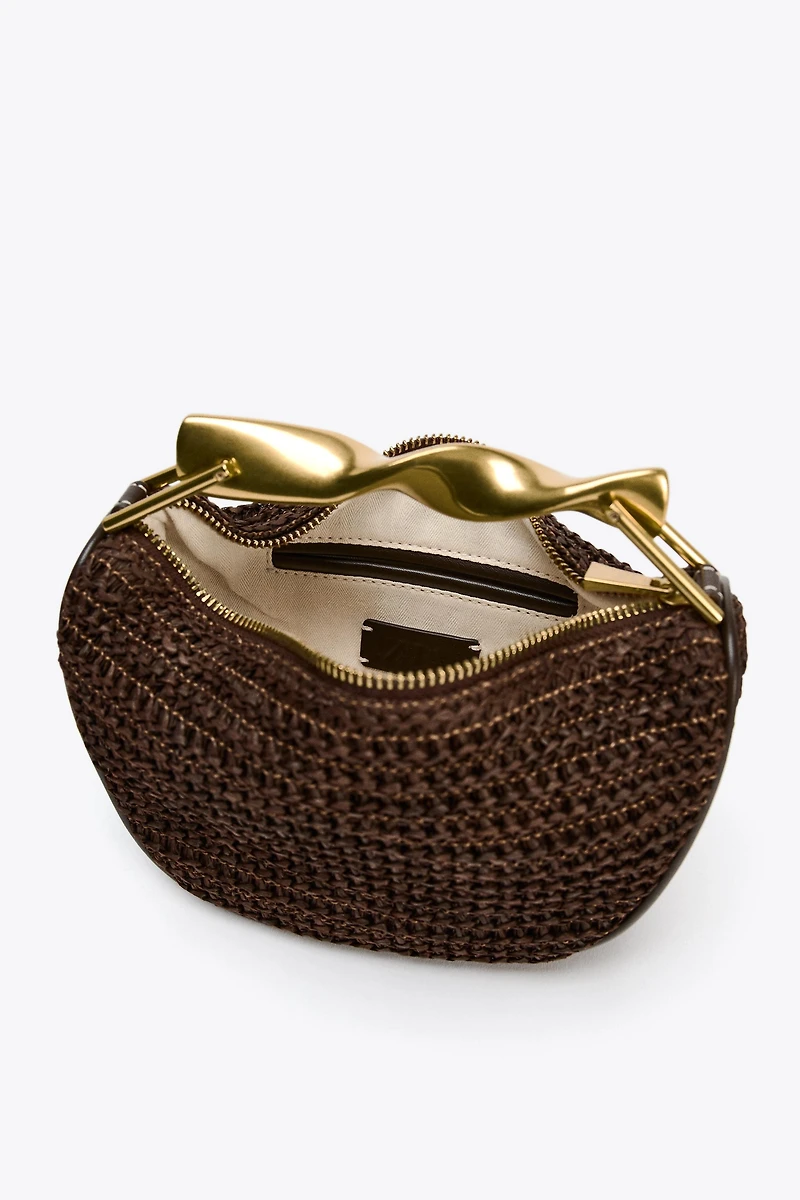 MINI BAG WITH METALLIC HANDLE