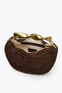 MINI BAG WITH METALLIC HANDLE