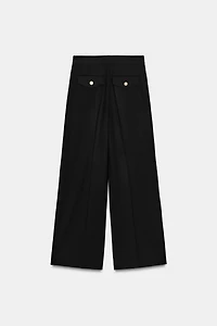PANTALON LARGE À PINCES
