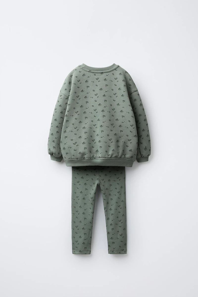 ENSEMBLE SWEAT-SHIRT ET LEGGING FLEURS