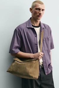 EMBROIDERED TEXTURED OVERSHIRT