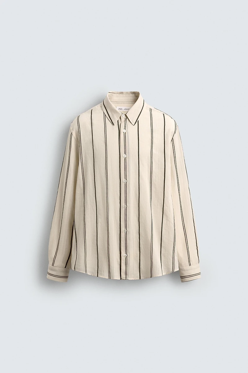 STRIPED JACQUARD SHIRT