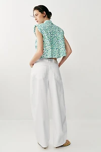 Z1975 MID-RISE BARREL WIDE LEG JEANS