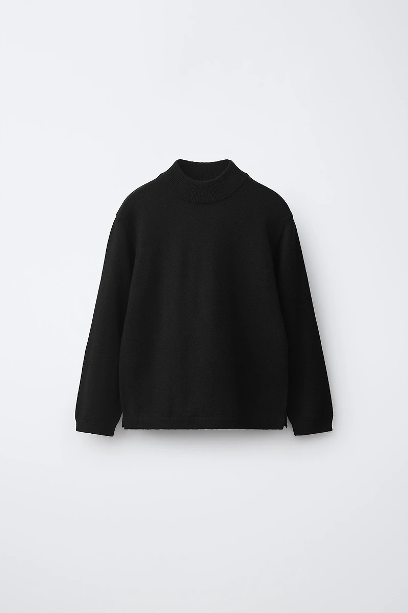 MOCK NECK KNIT JUMPER