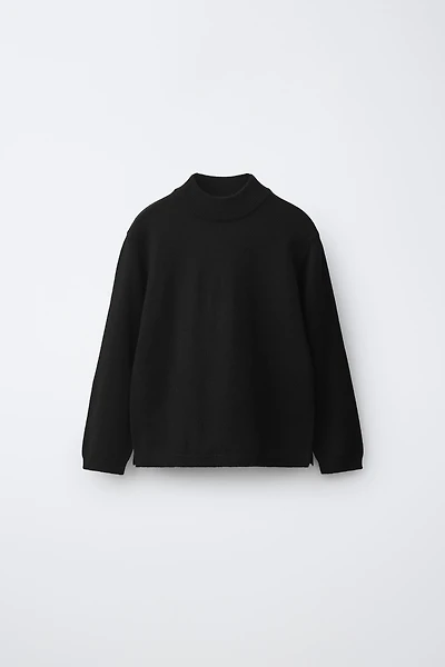 MOCK NECK KNIT JUMPER